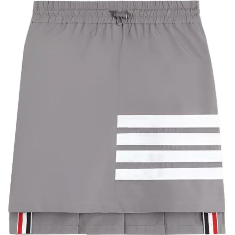 Детская юбка с геометрическим принтом THOM BROWNE, серый