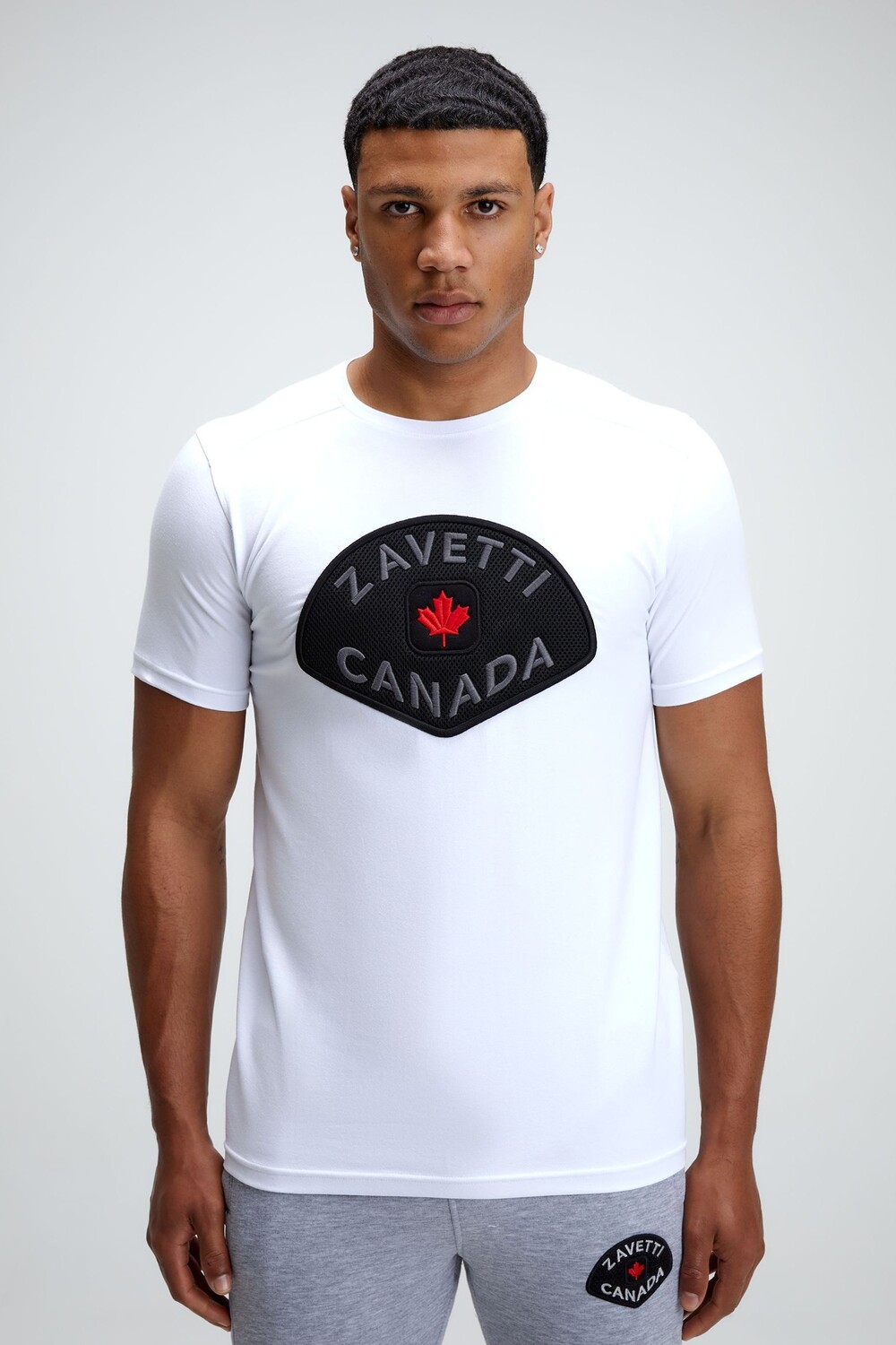 

Мужская сетчатая футболка botticini Zavetti Canada, белый