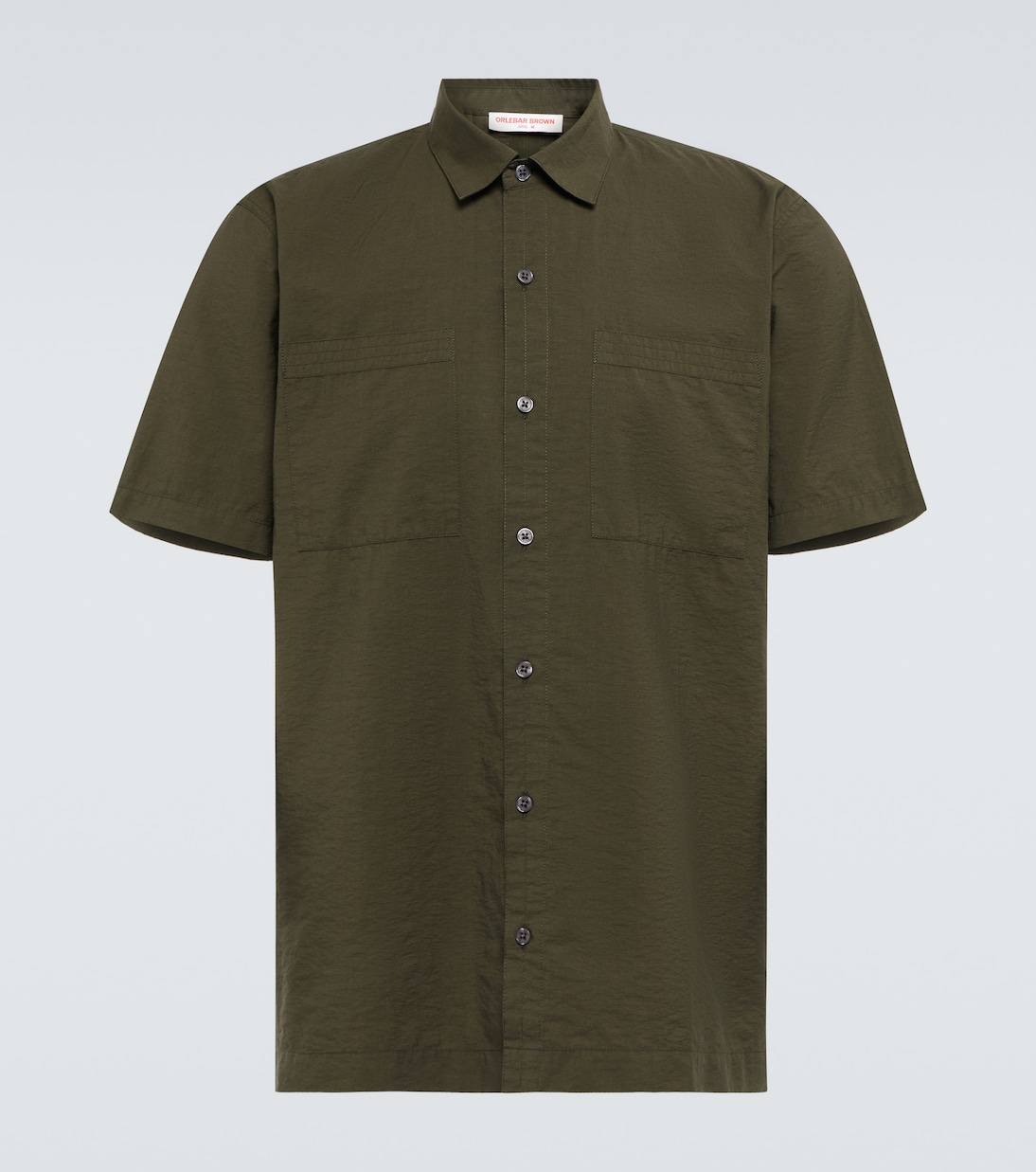 

Рубашка для боулинга Riggs Poplin Orlebar Brown, Forest Night