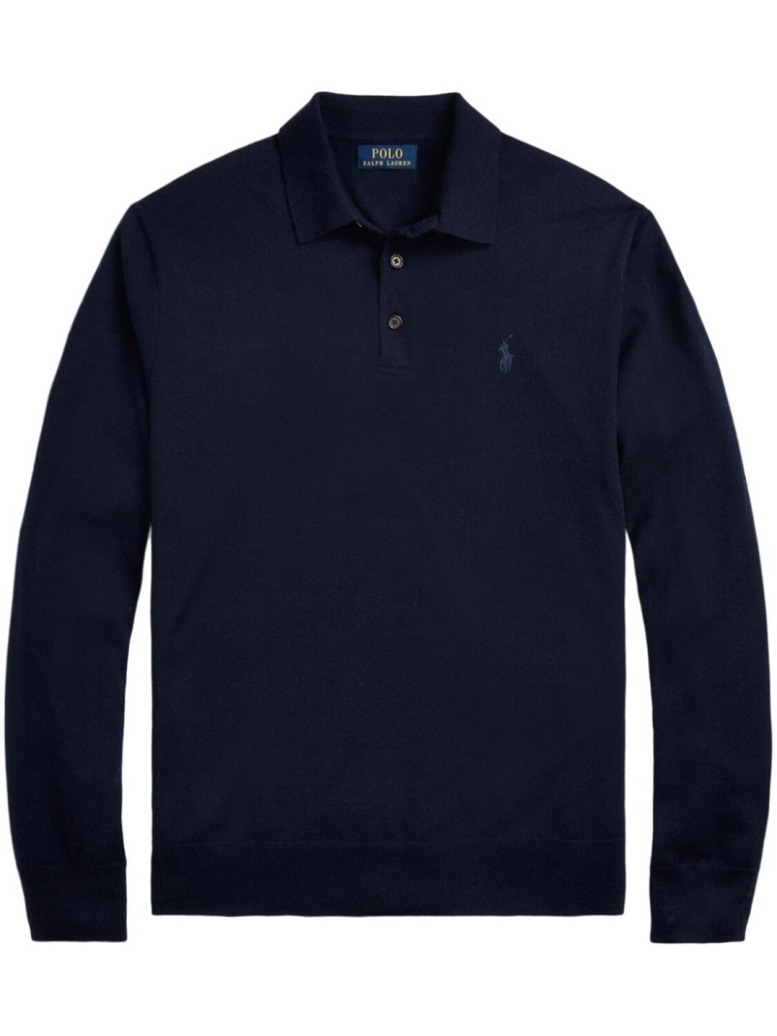 

Polo Ralph Lauren шерстяная рубашка поло с длинными рукавами, синий