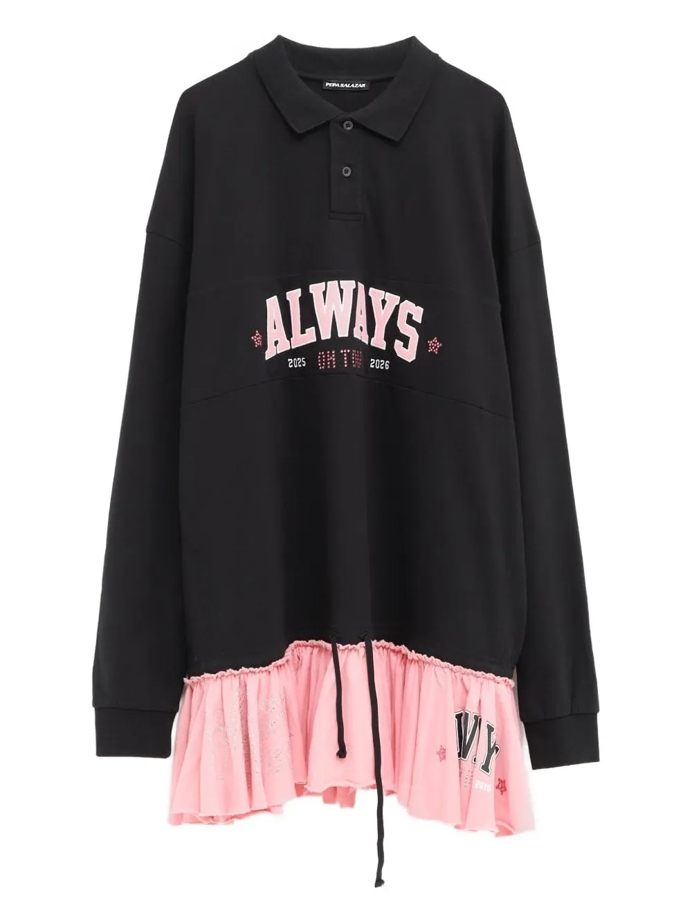 

Платье мини с оборками Pepa Salazar, черный