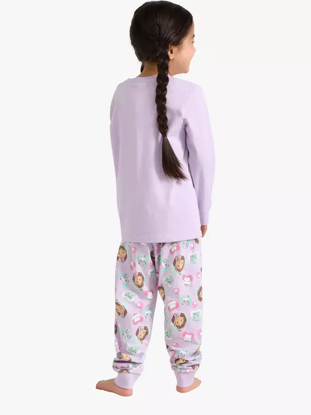 Детский пижамный комплект Gabby's Dollhouse из чистого хлопка, светло-сиреневый Lindex — фото 3