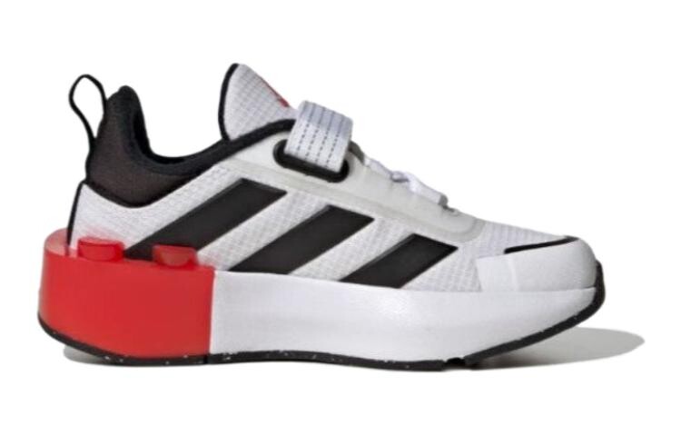 Кроссовки adidas Tech Runner  LEGO X  Little Kid 'White Black Red', черный/белый/красный — фото 2