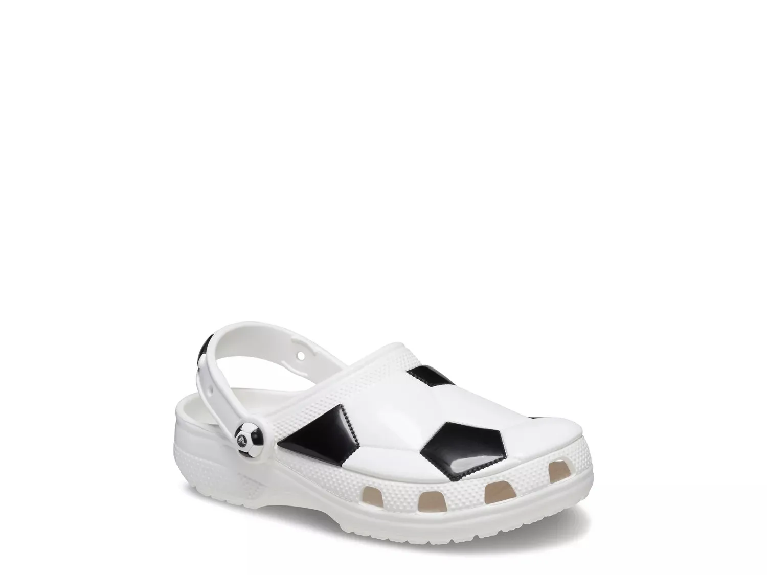 

Сабо Crocs Classic Soccer Ball Clog — для детей, черно-белые