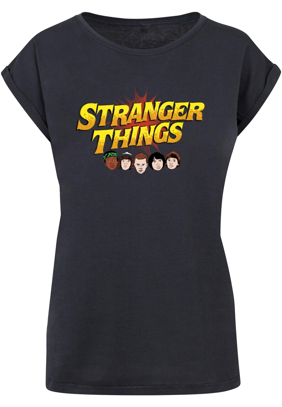 

Футболка ABSOLUTE CULT Shirt Stranger Things - Comic Heads, морской синий