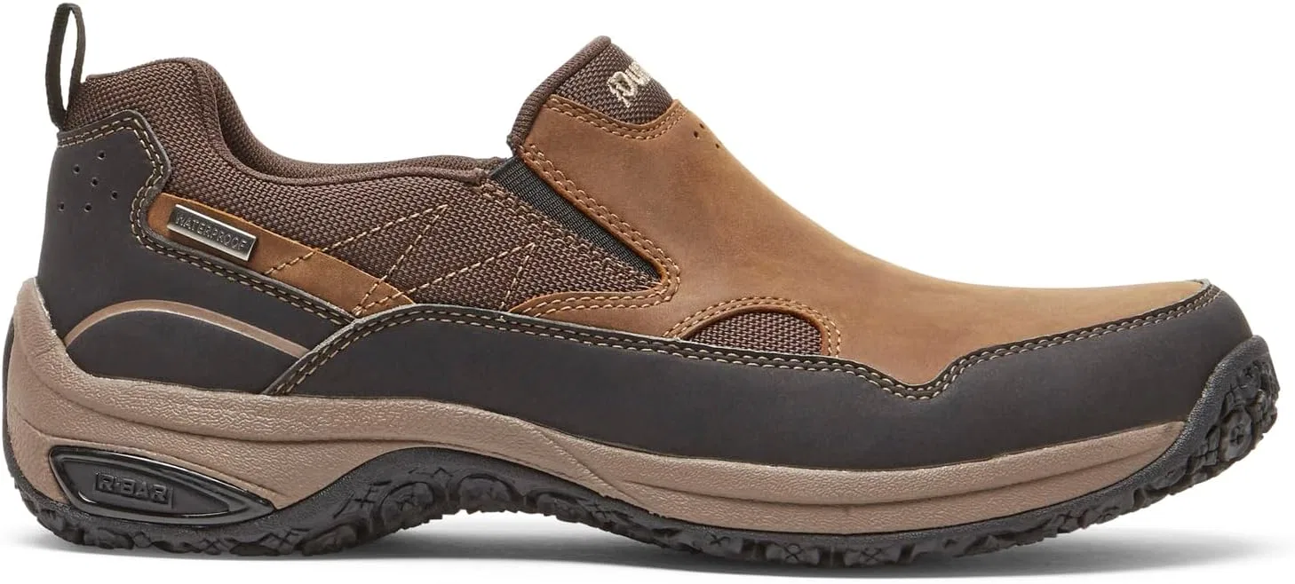 Водонепроницаемые слипоны для мужчин Dunham Cloud Plus, Brown Leather — фото 4