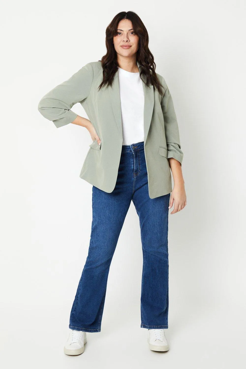

Джинсы Curve Comfort Stretch Bootcut Dorothy Perkins, синий