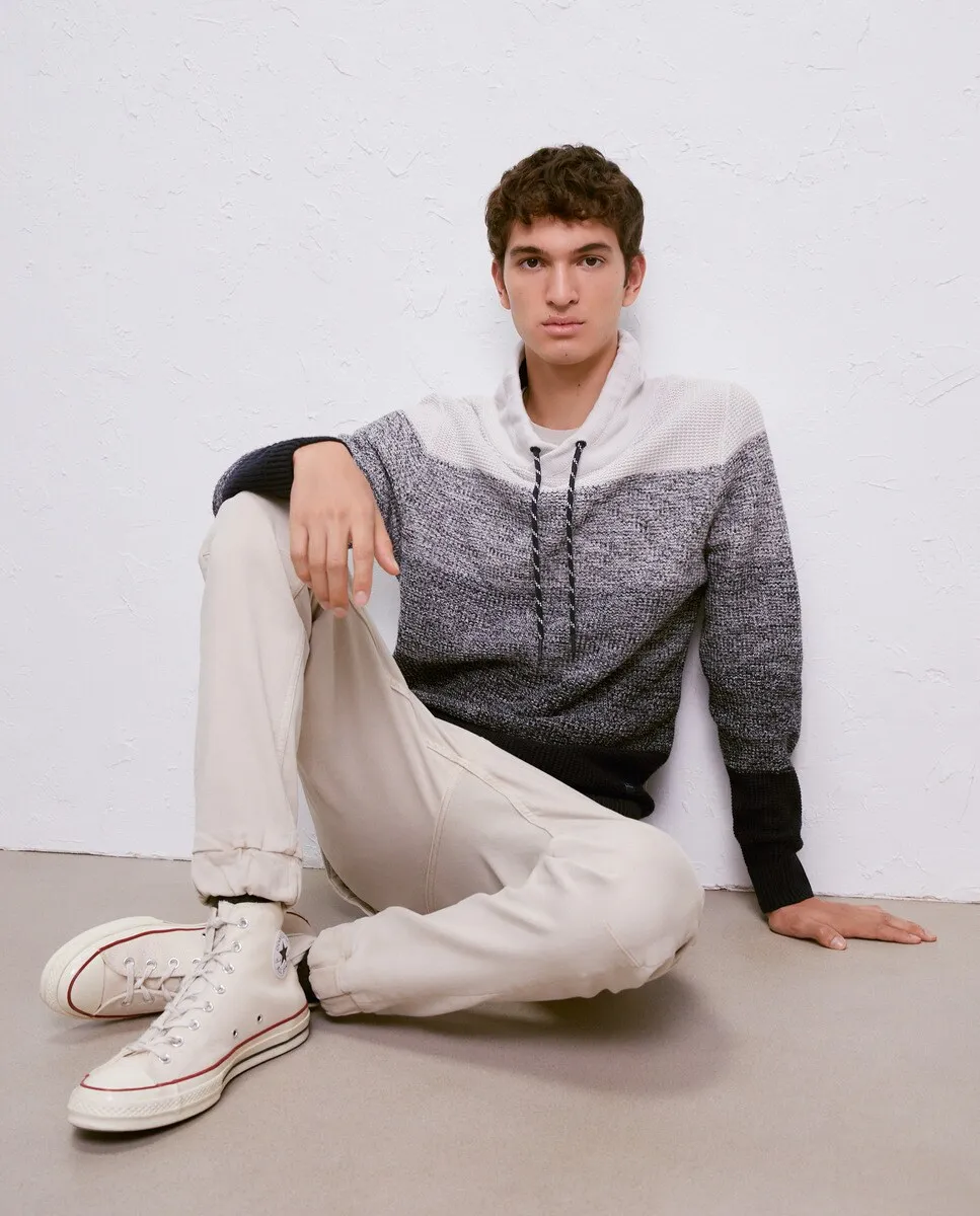 

Мужской свитер с высоким воротником Easy Wear, темно-синий