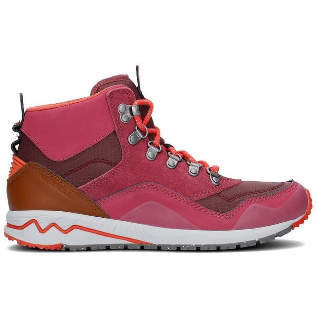 Женские ботинки Merrell на шнуровке, розовый