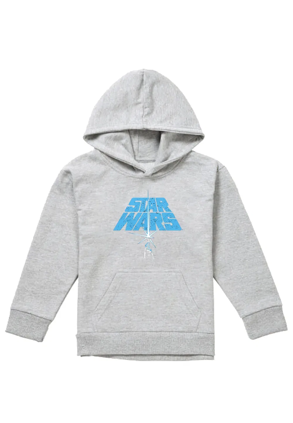 Детский худи Star Wars Saber Logo, Disney, серый — фото 4