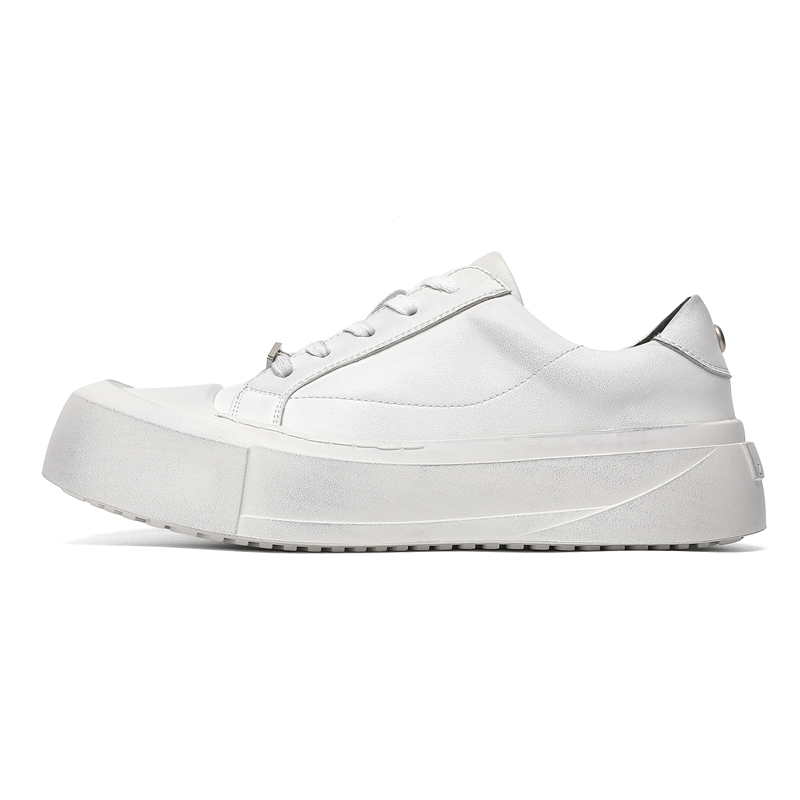 

V05 Женские утепленные скейтерские кроссовки унисекс низкие белые, цвет White, Fleece-Lined[Women's]