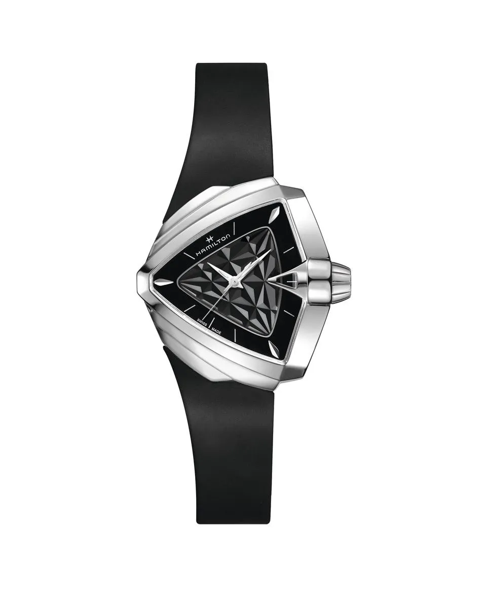

Мужские часы Ventura S H24251330 с каучуковым ремешком Hamilton, черный