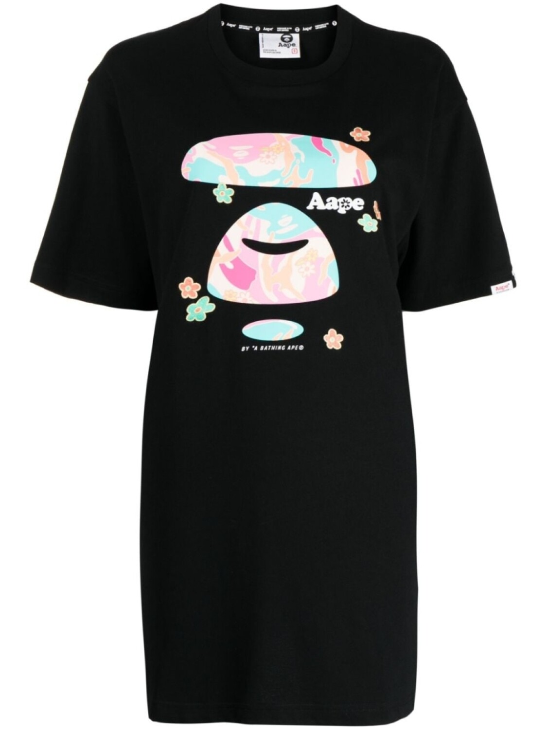 

Футболка с логотипом AAPE BY *A BATHING APE, черный