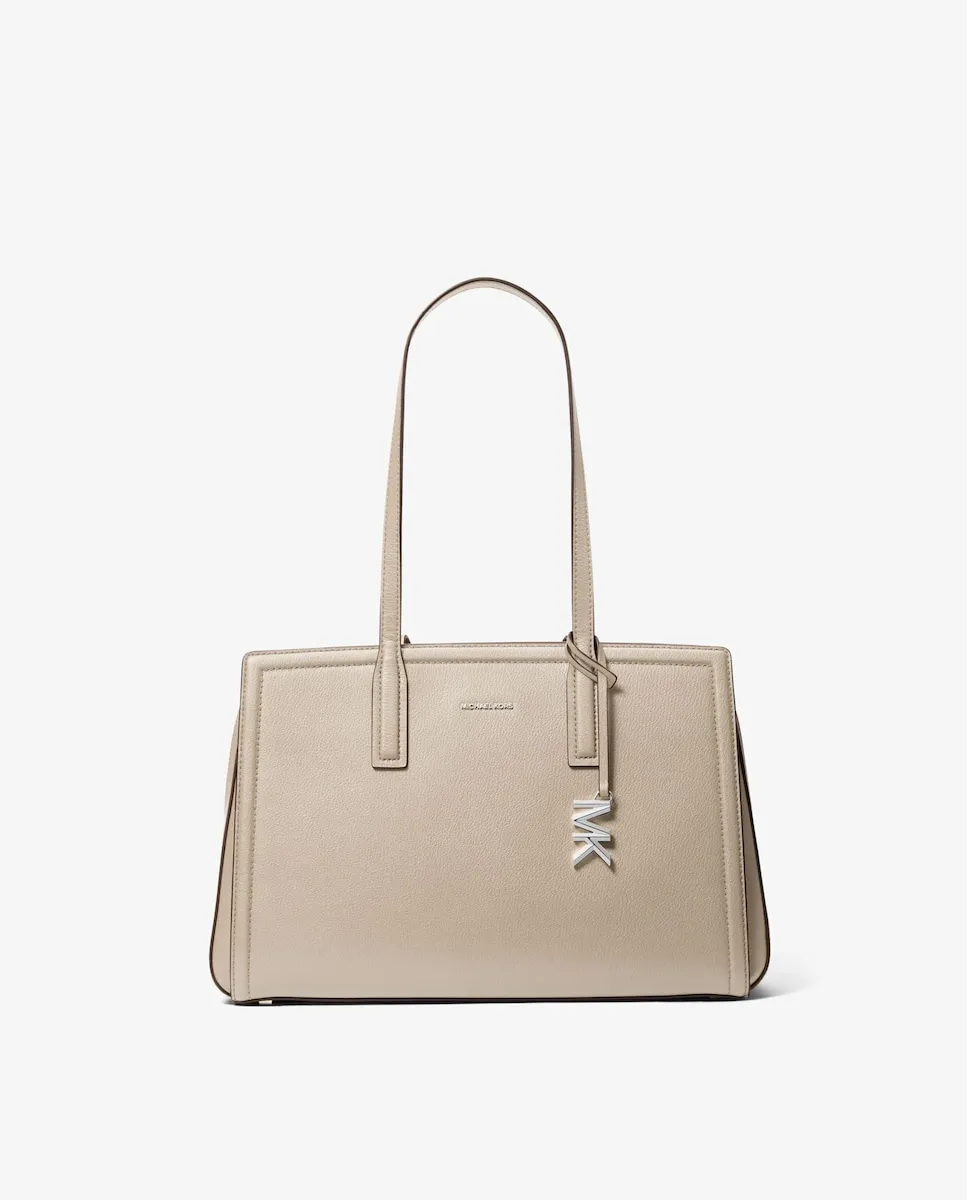 

Сумка-тоут из кожи Laila Michael Michael Kors, кремовый