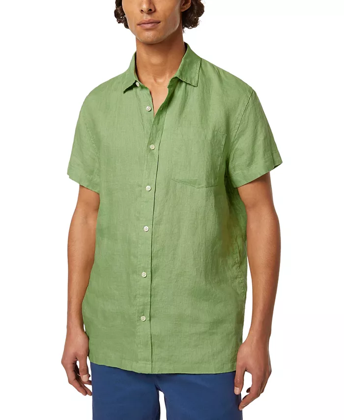 

Мужская льняная рубашка с коротким рукавом SCOTCH & SODA, зеленый