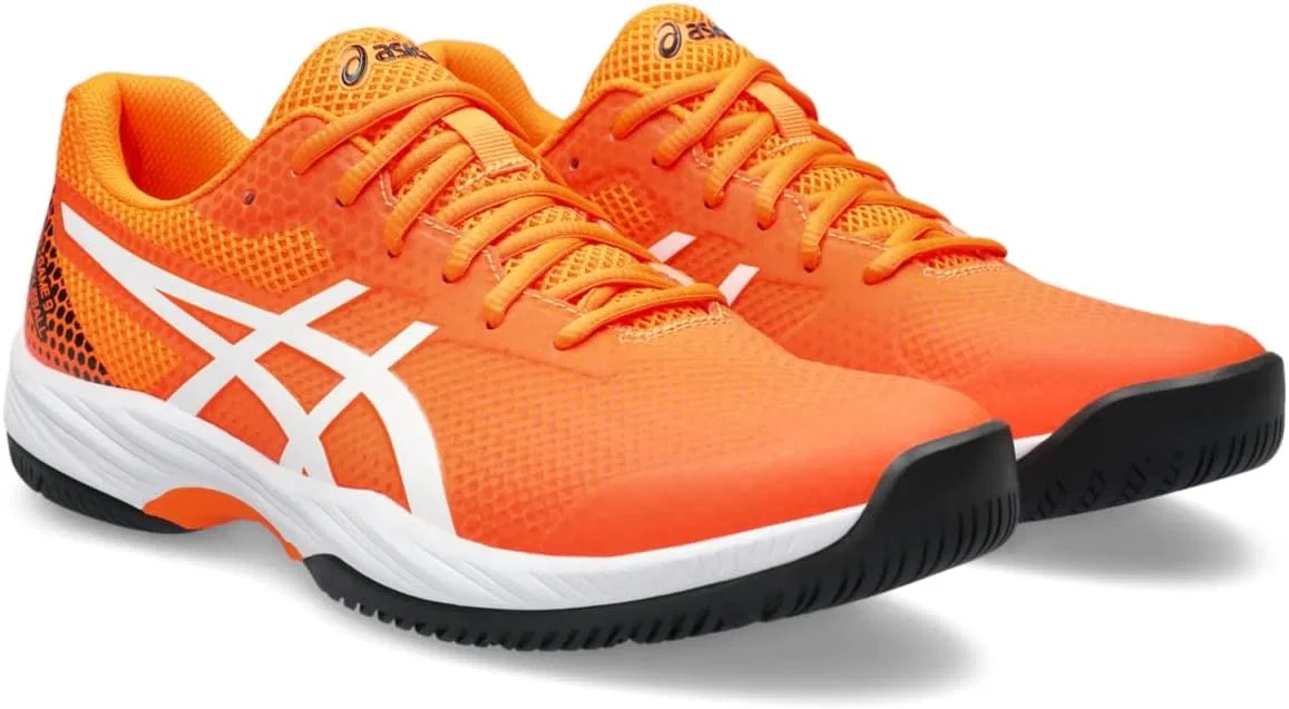 Кроссовки теннисные ASICS Gel-Game 9, Shocking Orange/White — фото 2