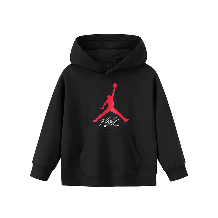 Детский худи с капюшоном Jordan, черный цвет (Fleece-Lined)