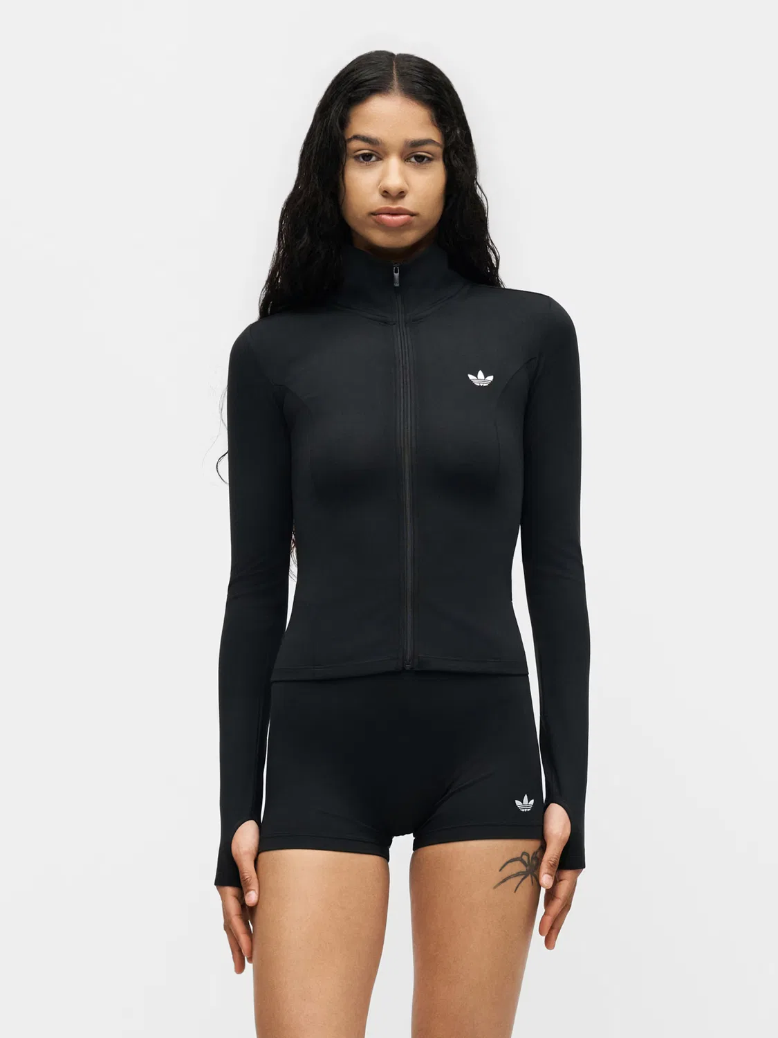 Вязаный кардиган Adidas Originals ESS черного цвета — фото 3