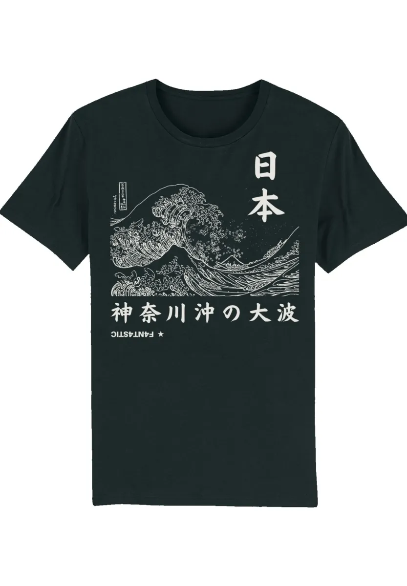 

F4NT4STIC Футболка "Kanagawa Wave Japan", принт, черный