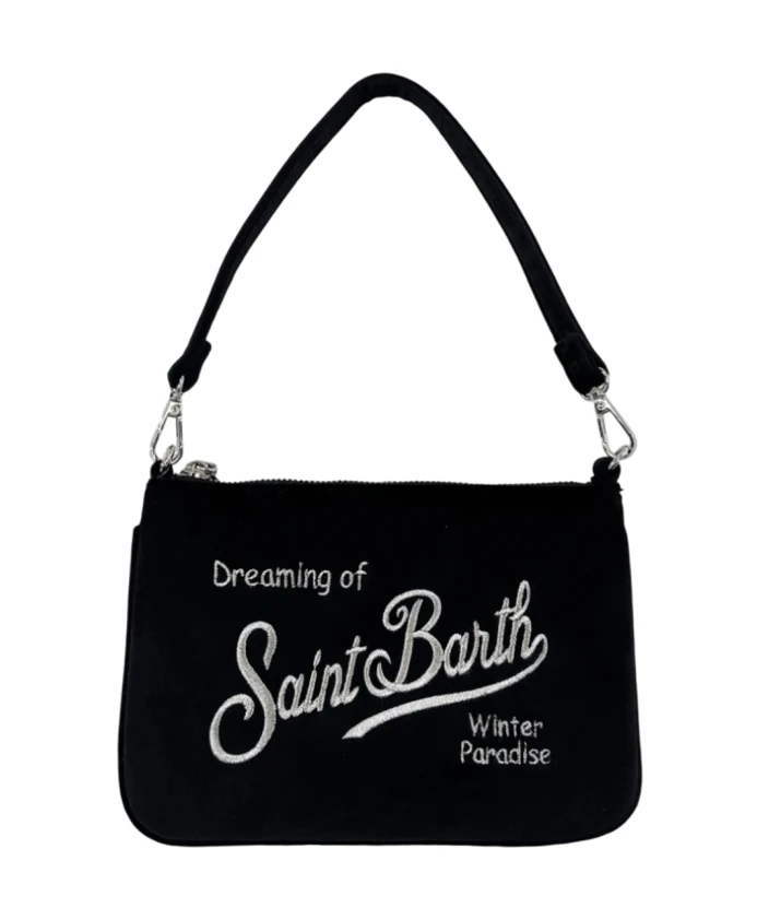 

Бархатная мини-сумка через плечо Parisienne Mc2 Saint Barth, черный