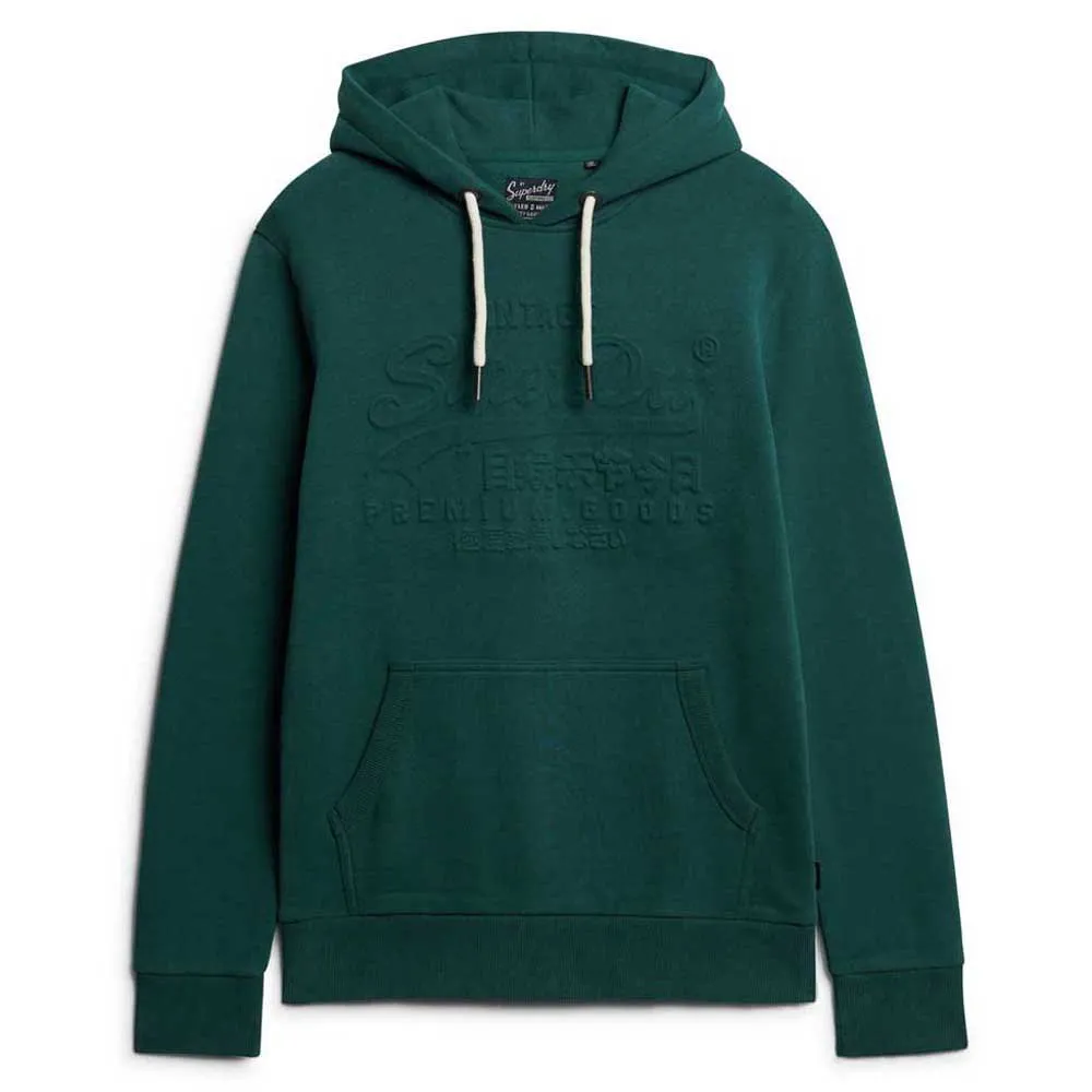 

Худи Superdry Embossed Vl Graphic, зеленый