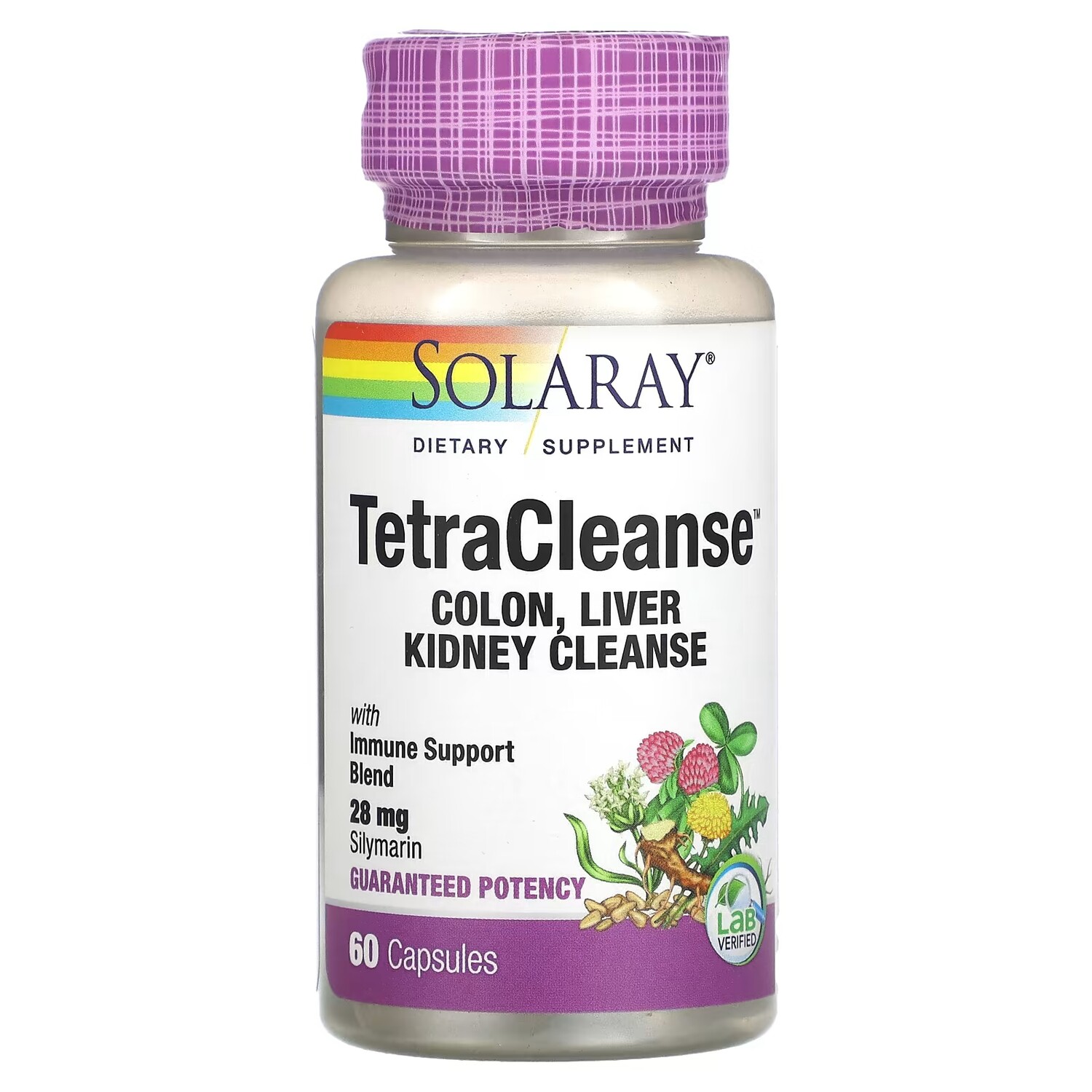 

Добавка Solaray Tetra Cleanse, 60 капсул