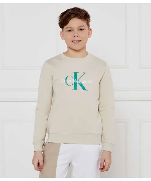 

Махровая толстовка Regular fit Calvin Klein Jeans, бежевый