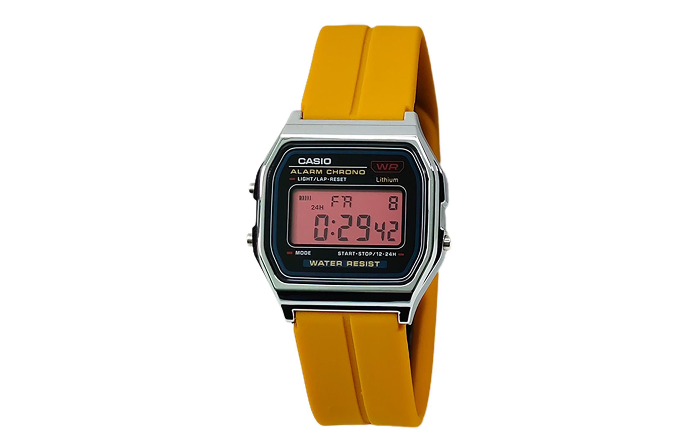 

CASIO Кварцевые часы унисекс с силиконовым ремешком и черным циферблатом