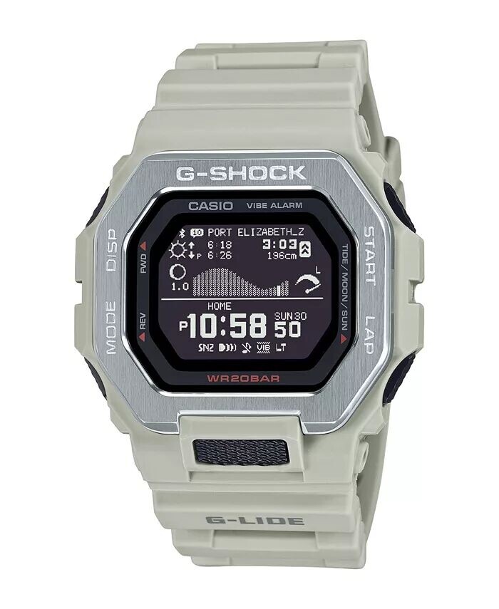 

Мужские цифровые часы из коричневой смолы, 46 мм GBX100-8 G-Shock, бежевый