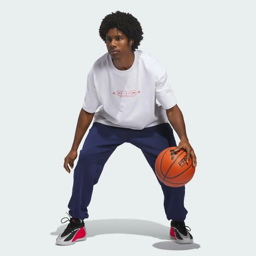Футболка с коротким рукавом Anthony Edwards World of Five Adidas, white — фото 3