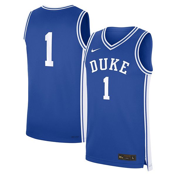 

Мужская реплика футболки Duke Blue Devils #1 royal Nike