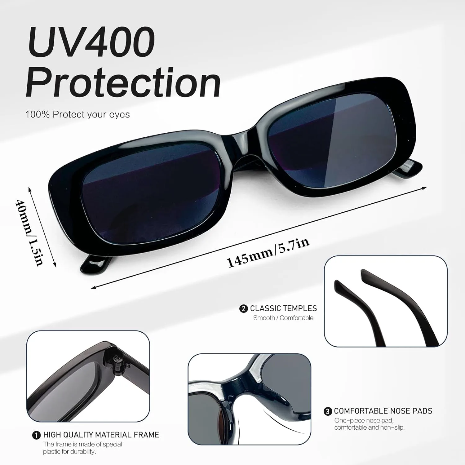 

Солнцезащитные очки Matcheck в стиле ретро, ​​прямоугольные, для женщин и девушек, квадратные, классические, в смешанных цветах, с узкой оправой, модные, A