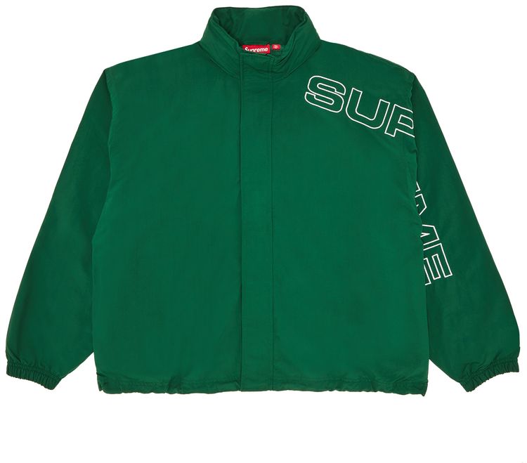 

Куртка Supreme Spellout Embroidered Track Jacket 'Dark Green', зеленый