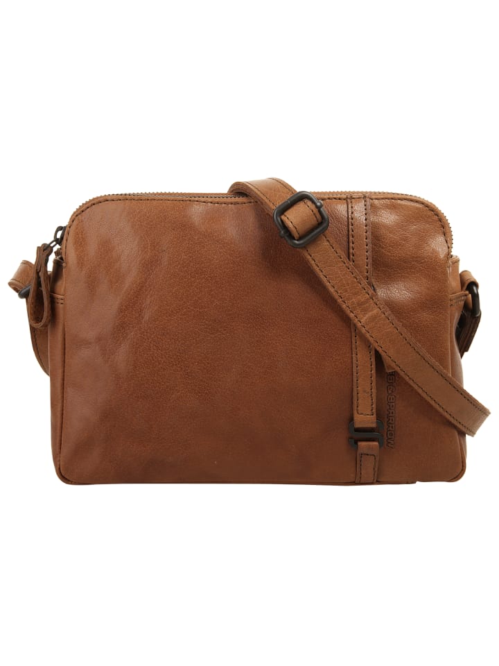 

Сумка через плечо коньячного цвета SPIKES & SPARROW