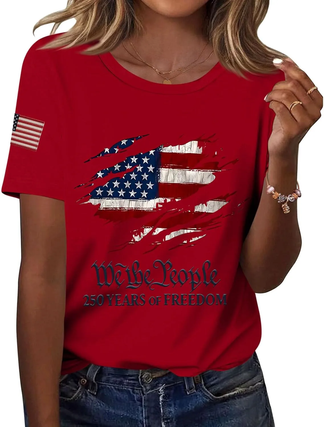 

Топ для женщин 4th of July FQZWONG