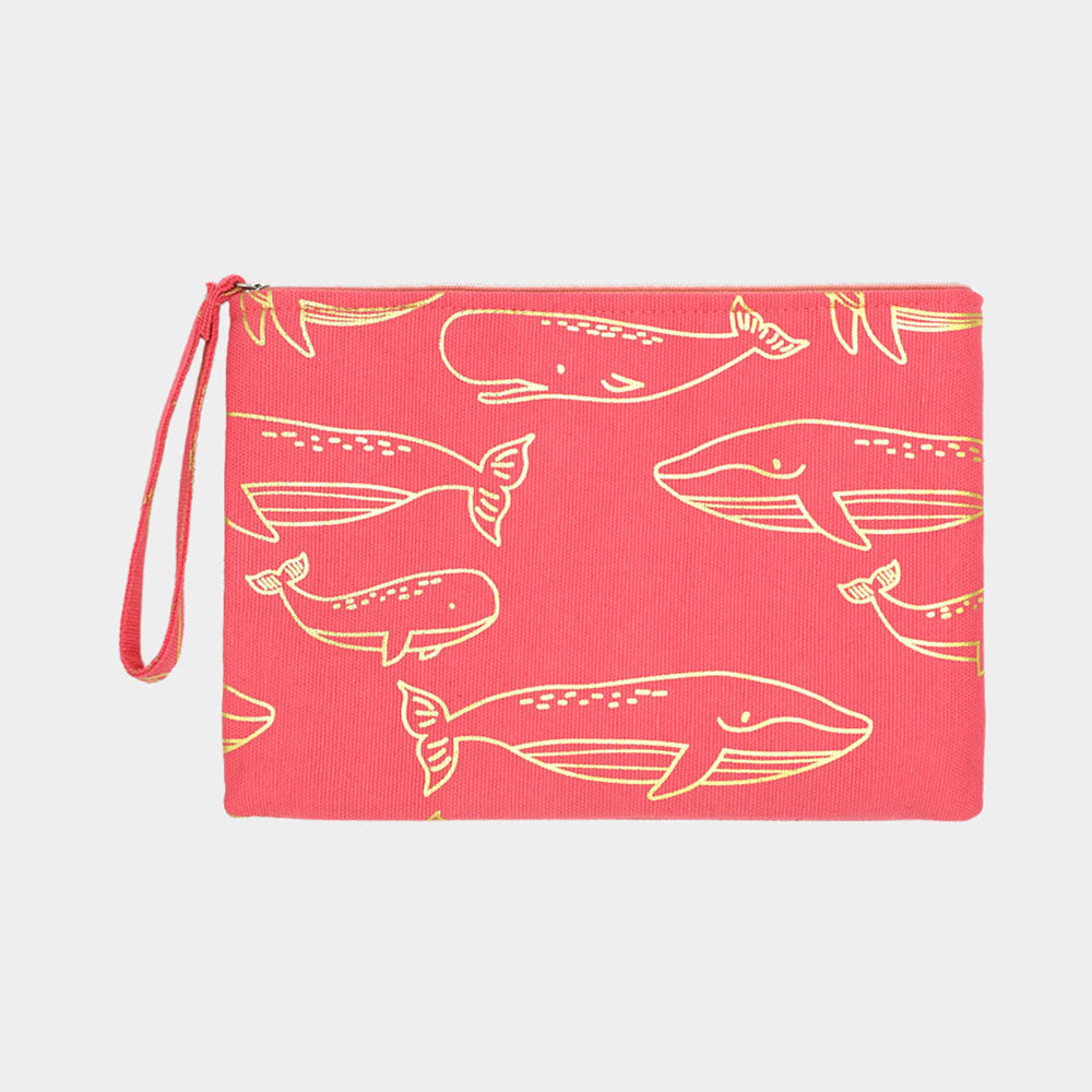 

Металлический клатч-кошелек с китом FASHNZFAB, коралловый