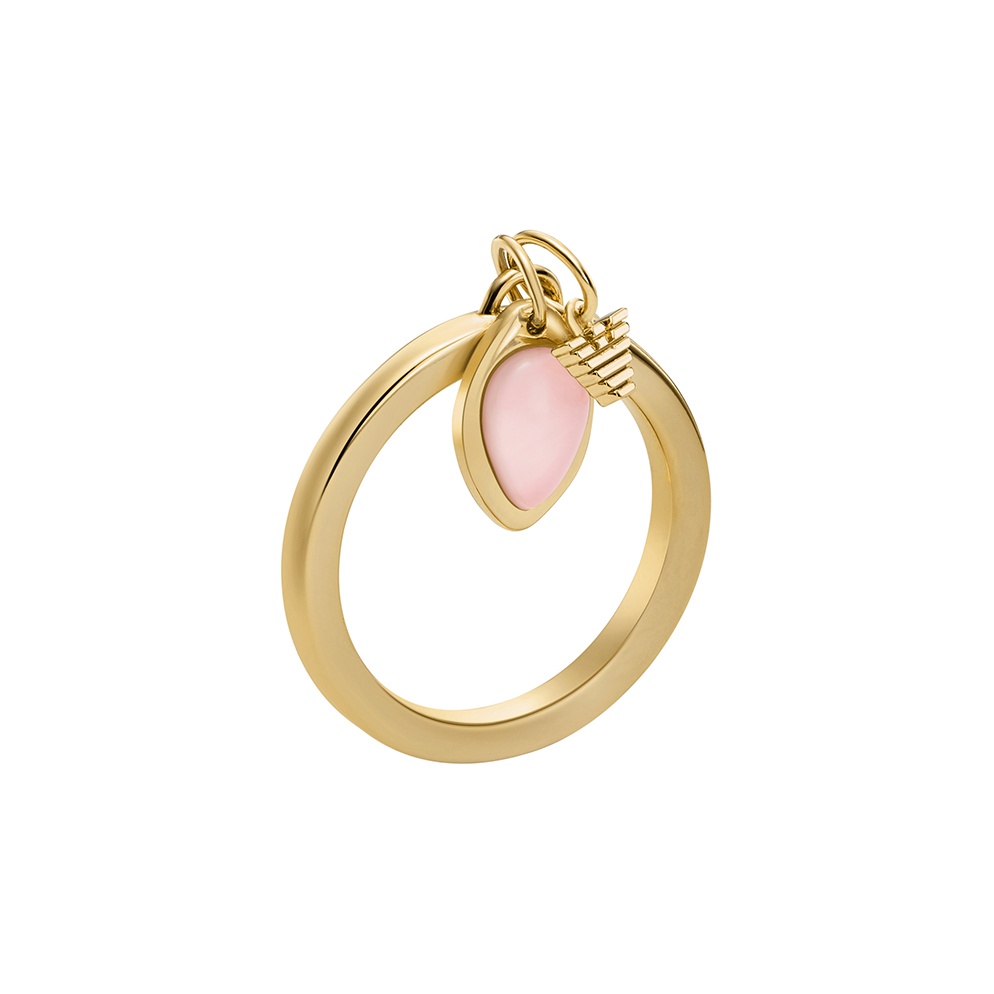 

EMPORIO ARMANI Золотистые латунные кольца для женщин Gold