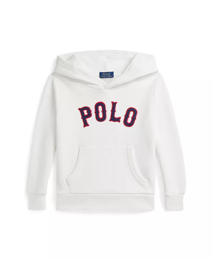 

Детская и мальчиковая флисовая толстовка с логотипом бейсбола Polo Ralph Lauren, белый