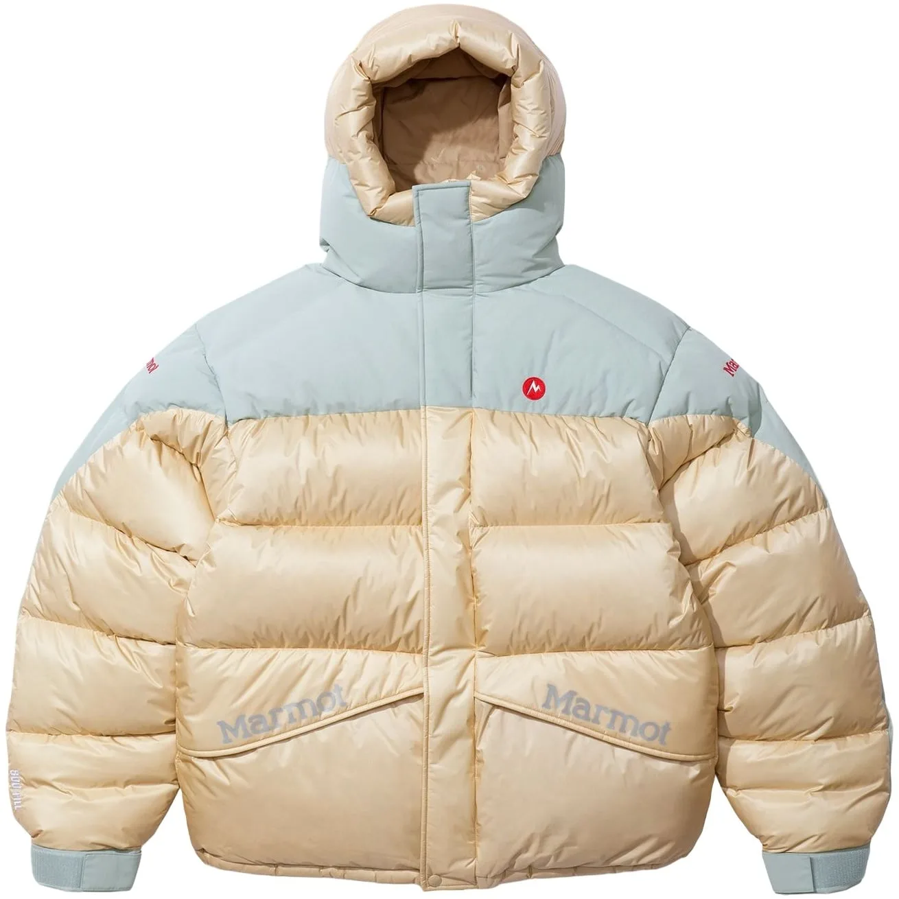 Куртка пуховая Marmot FW25 Week18 800 Fill Down Parka Supreme, синий/желтый