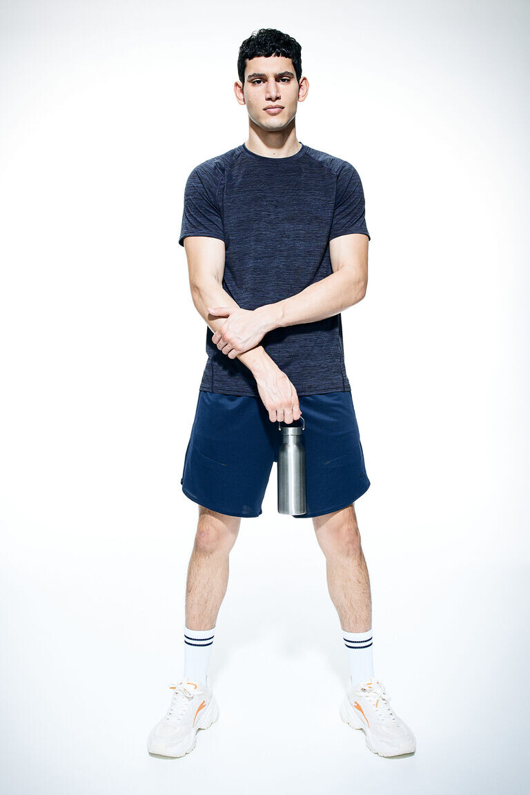 

Тренировочная футболка drymove muscle fit pro H&M, синий