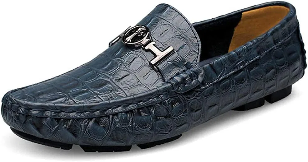 Туфли-лоферы Asifn Leather Loafers, синие
