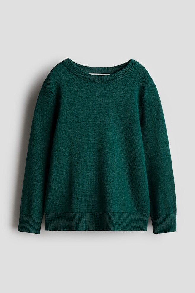 

Хлопковый свитер H&M, зеленый