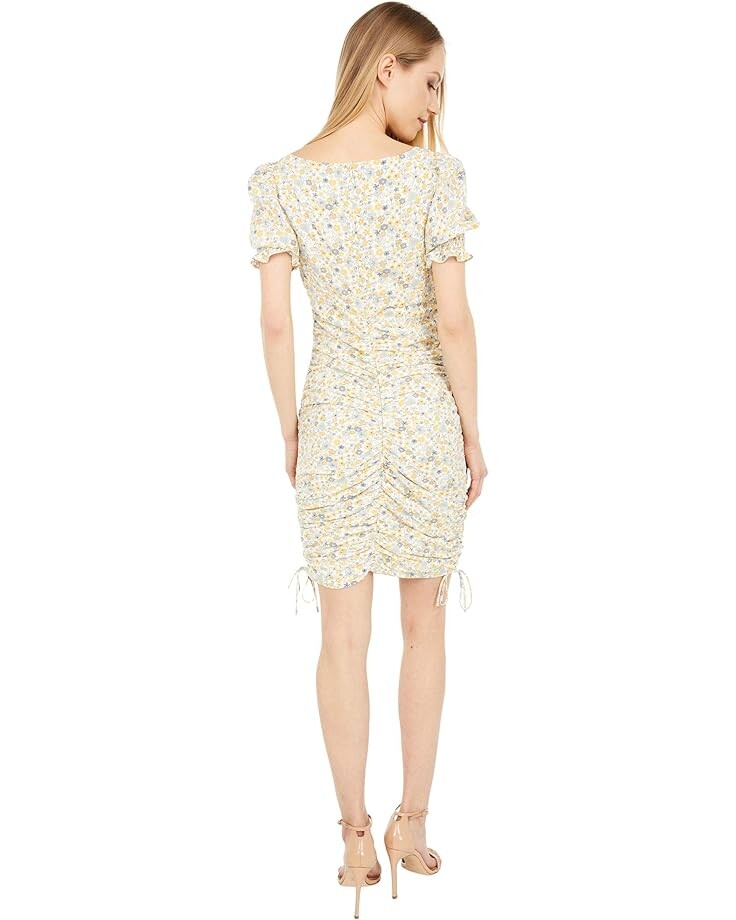 

Платье Bardot Rouched Mini Dress, цвет Soft Yellow Floral