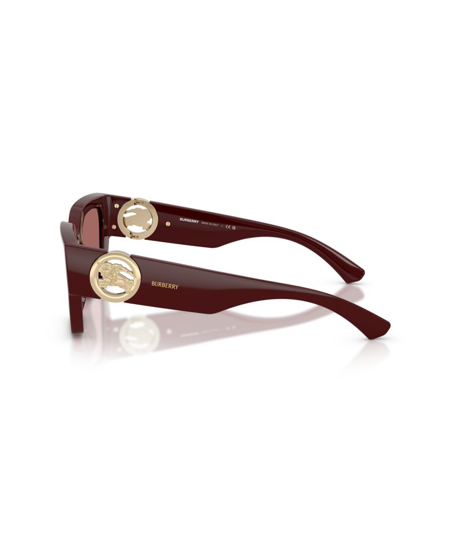 Женские квадратные солнцезащитные очки, BE4472U Burberry, Bordeaux — фото 2
