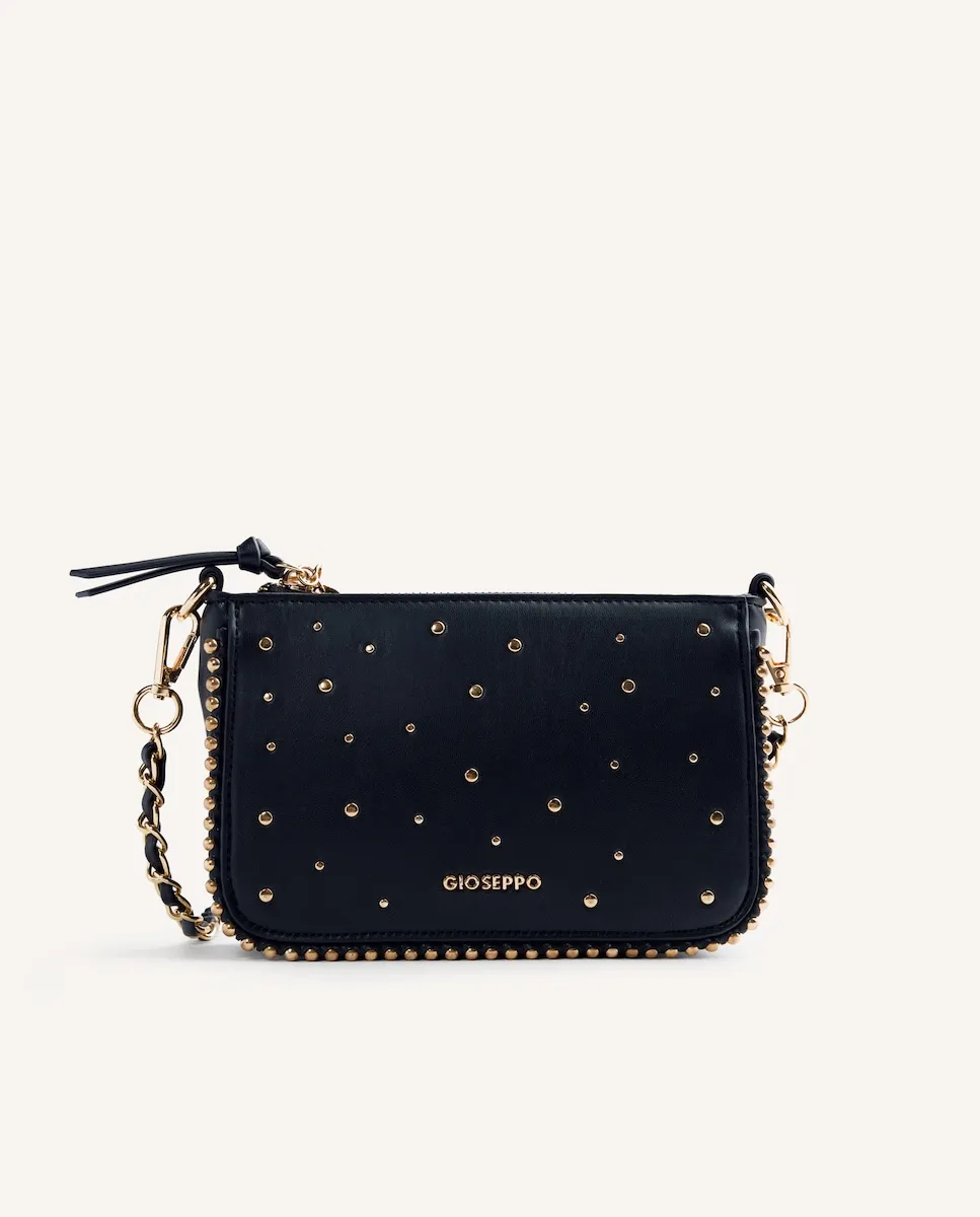 

Сумка через плечо с подкладкой, застежкой-молнией и длинной ручкой-цепочкой Gioseppo, черный