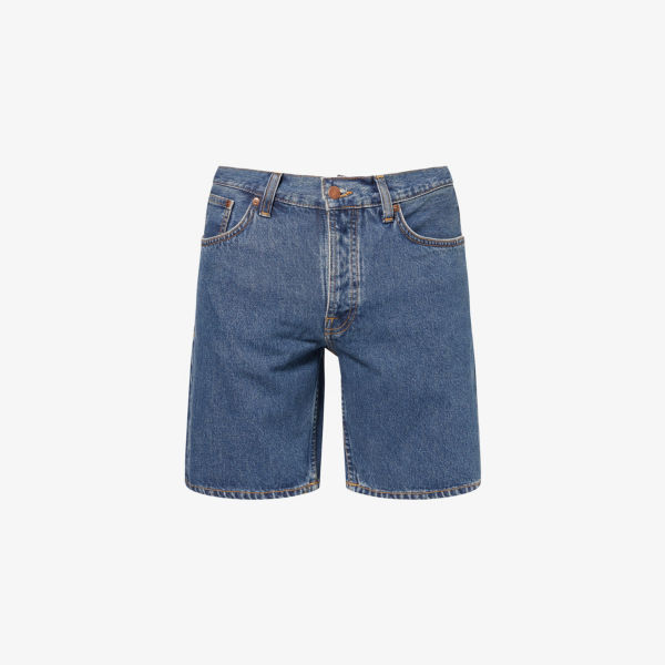 

Шорты джинсовые Seth классического кроя Nudie Jeans, цвет morning soul