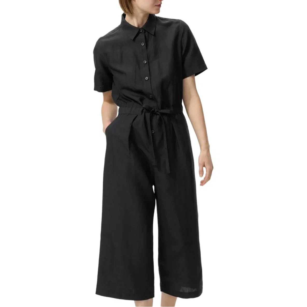 Комбинезон женский хлопковый UNIQLO черный