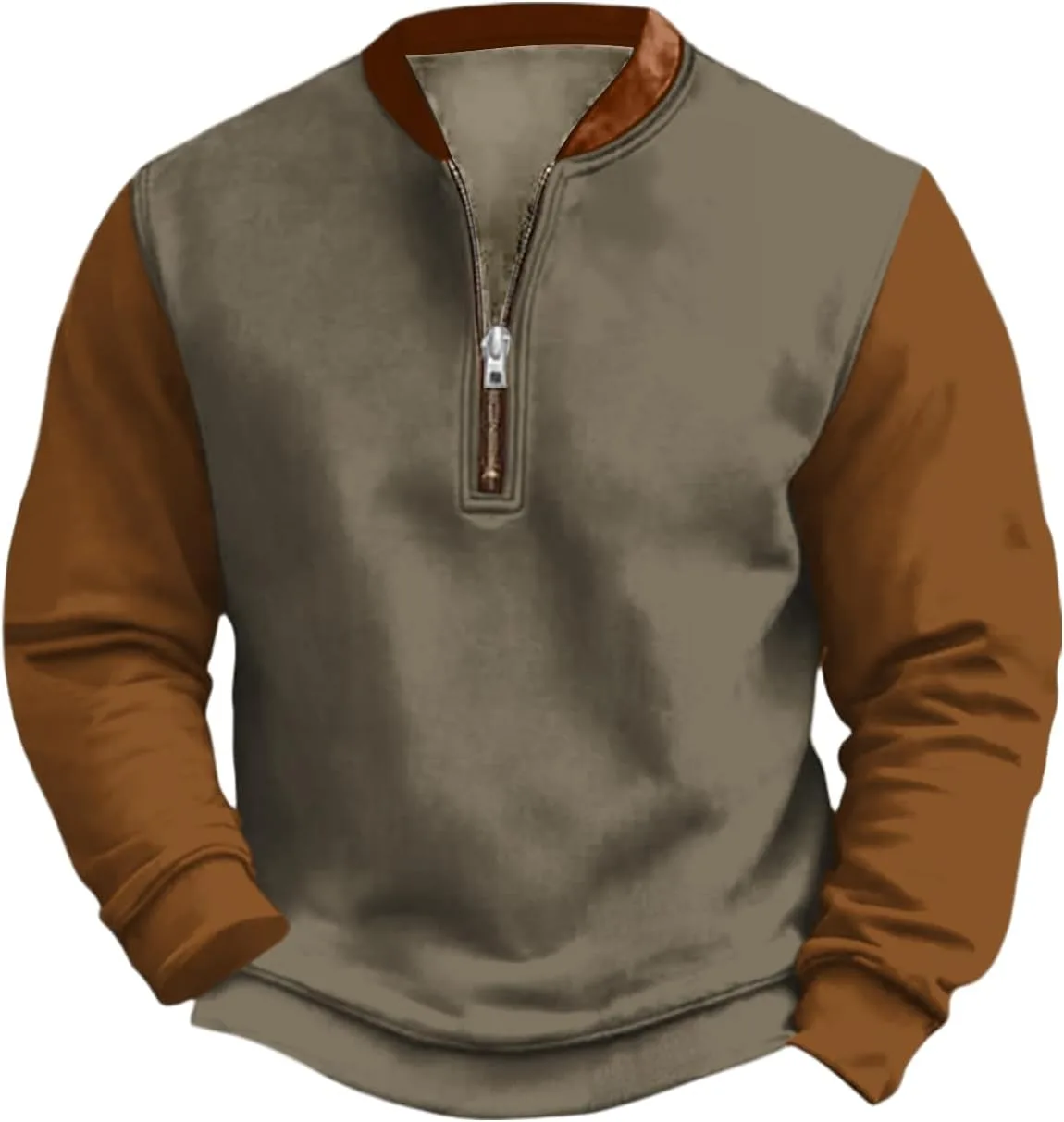 

Мужская толстовка LOAIHA с полумолнией в стиле вестерн