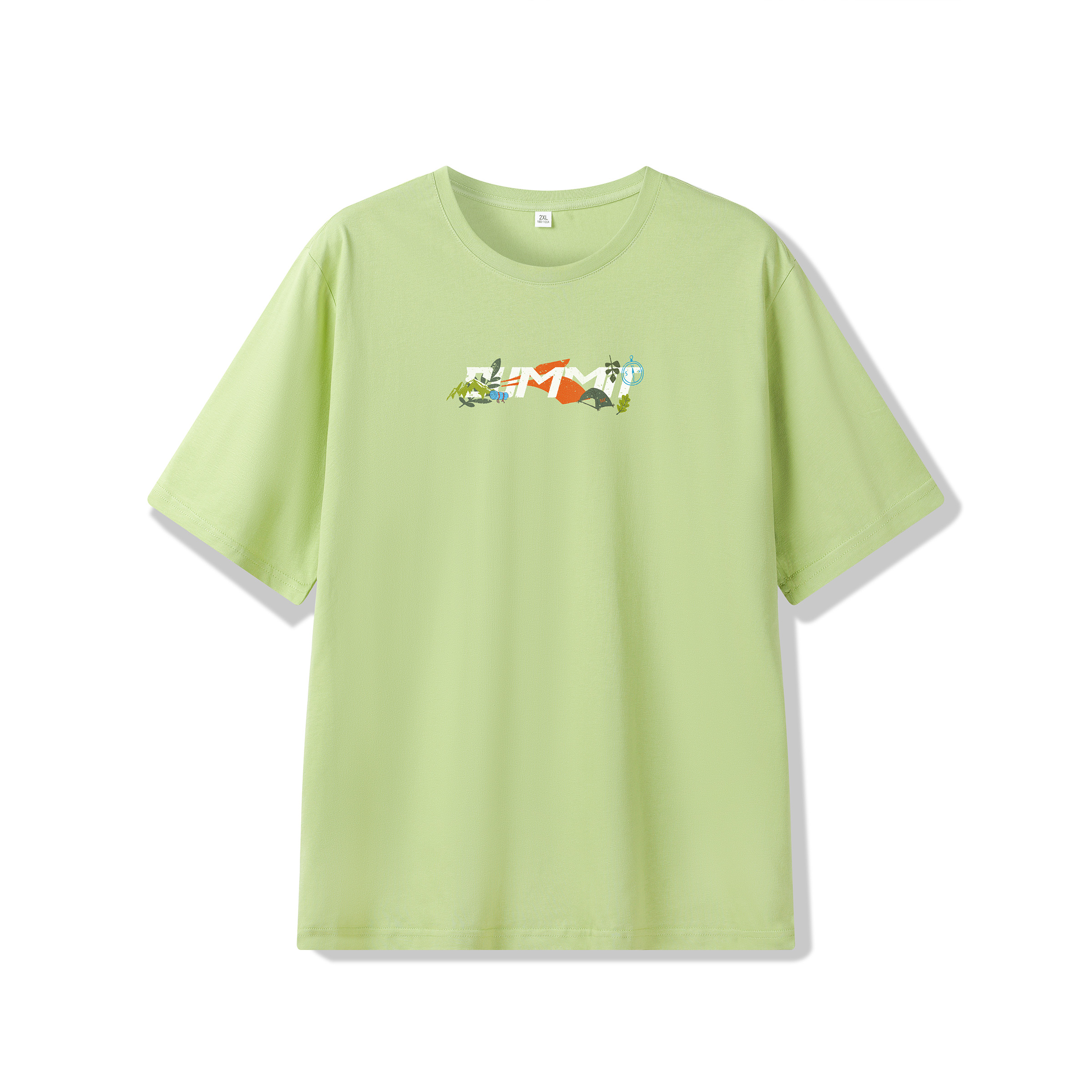 

Футболка Unisex Crew Neck тонкая прямая посадка 361°, hydrogen зеленый