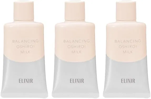Набор солнцезащитных кремов Shiseido ELIXIR Luffle Balancing Cool Milk C SPF50+ PA++++ 35 г x 3